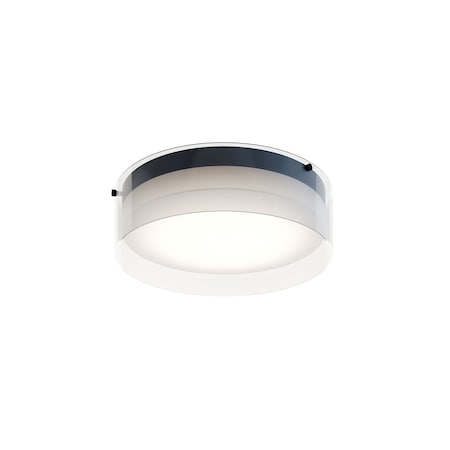 Studio 12-in. LED Ceiling Flush Mount, Polished Chrome